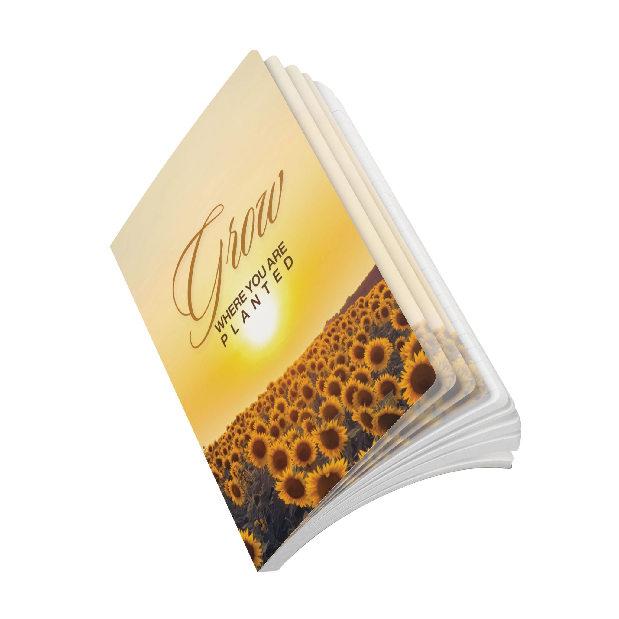 Grow Where You Are Planted Sunflower Journal | Softcover Lined Notebook with Perforated Pages | 5.75x8 | 100 or 200 Pages