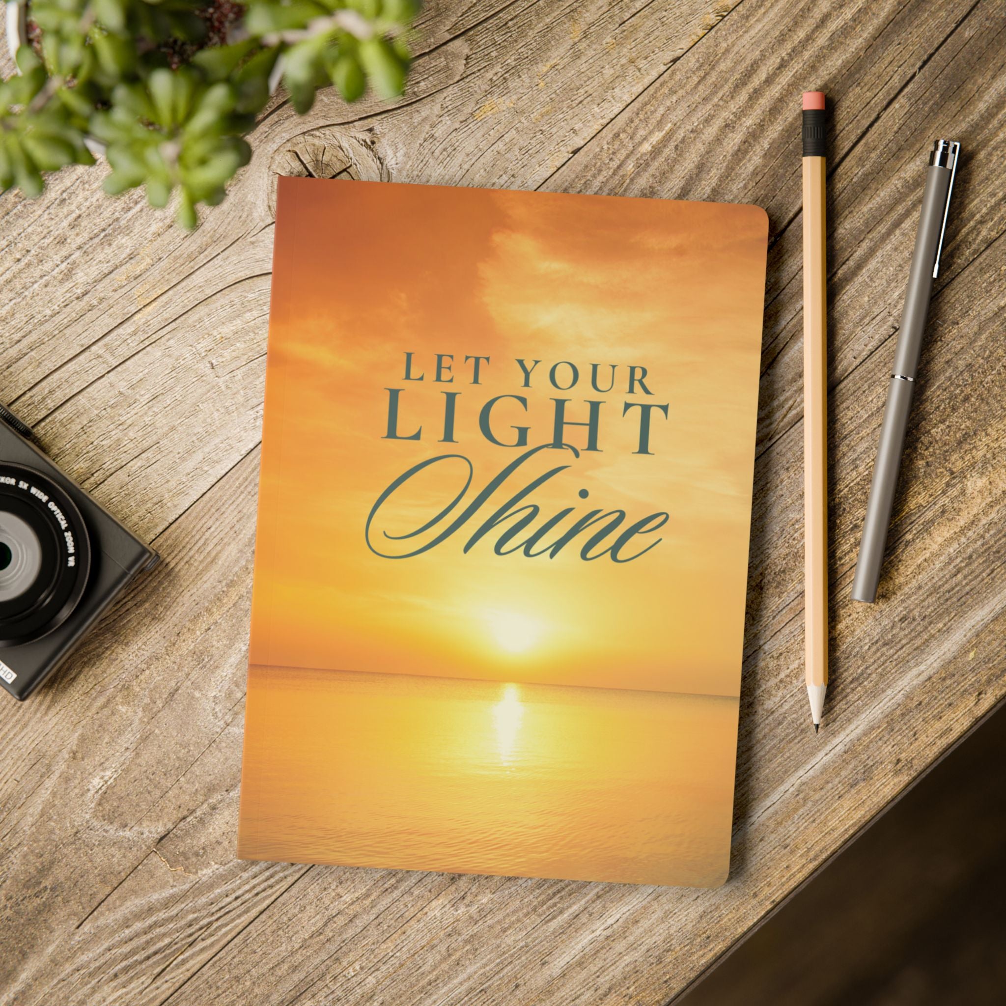 Let Your Light Shine Sunset Journal | Softcover Lined Notebook | Perforated Pages | 100 or 200 Pages