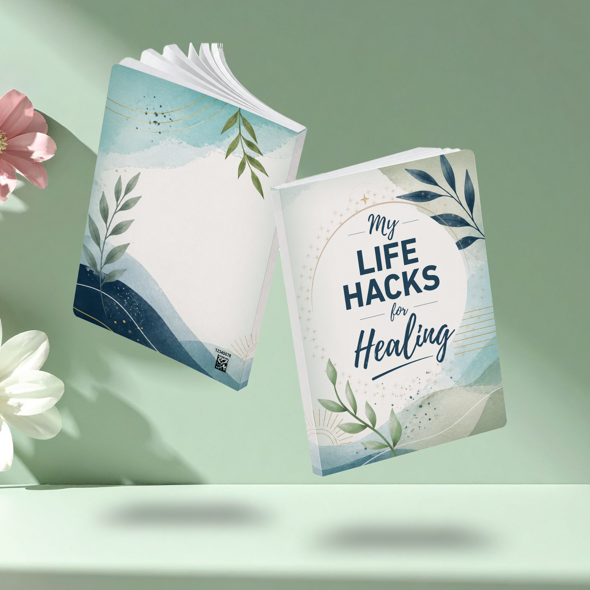 My Life Hacks for Healing Journal | Wellness Notebook for Reflection, Gratitude & Everyday Writing | Softcover Lined Notebook | Perforated Pages | 100 or 200 Pages