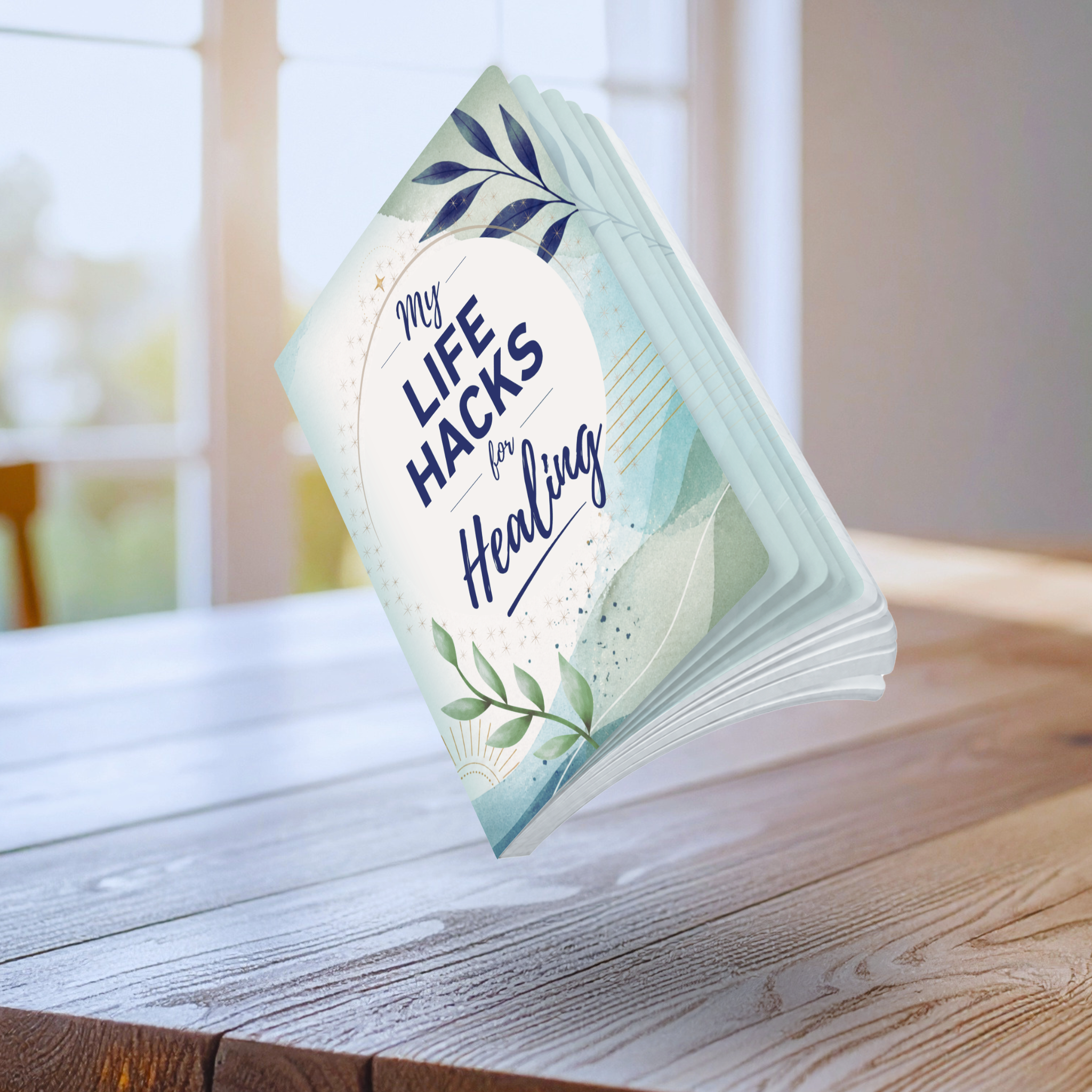 My Life Hacks for Healing Journal | Wellness Notebook for Reflection, Gratitude & Everyday Writing | Softcover Lined Notebook | Perforated Pages | 100 or 200 Pages