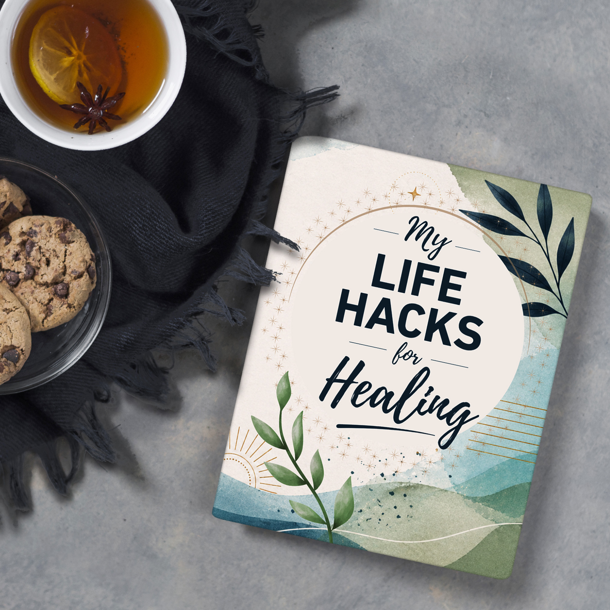 My Life Hacks for Healing Journal | Wellness Notebook for Reflection, Gratitude & Everyday Writing | Softcover Lined Notebook | Perforated Pages | 100 or 200 Pages