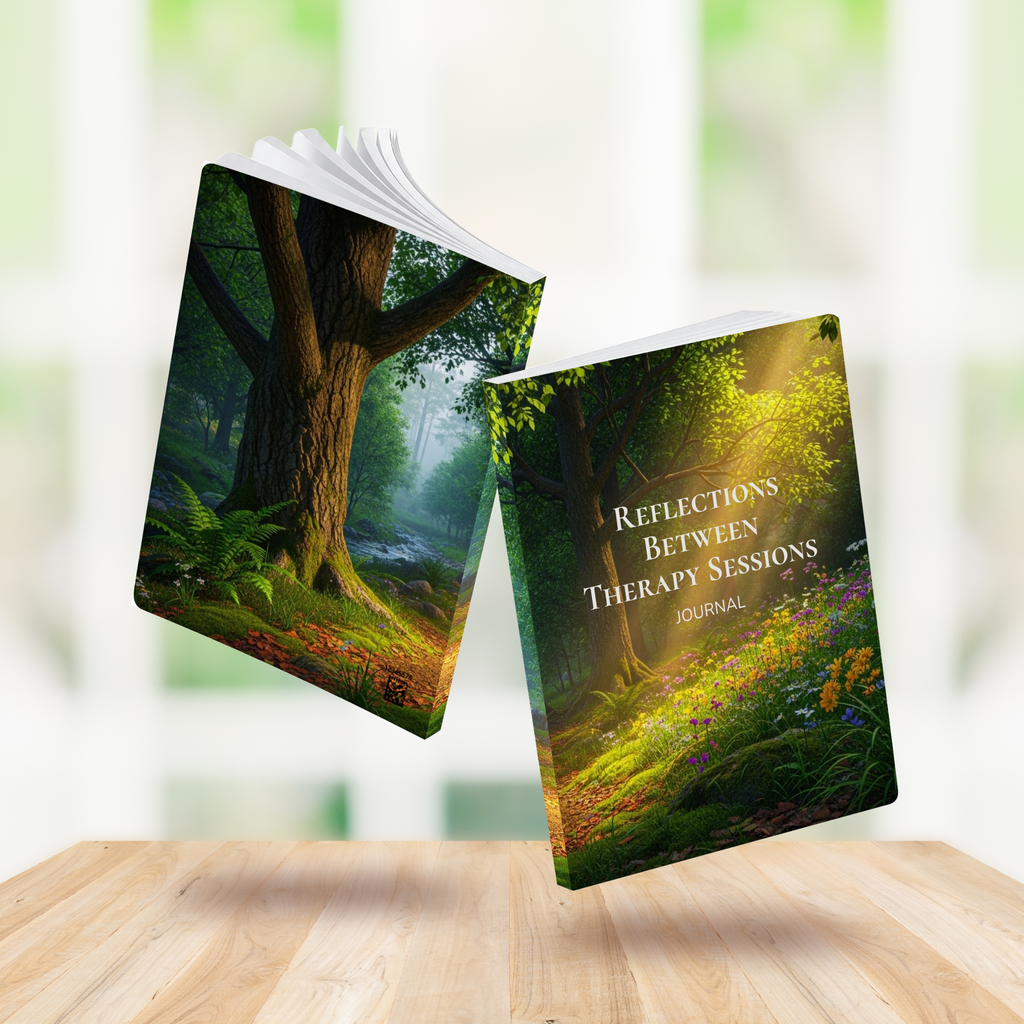 Reflections Between Therapy Sessions | Personal Growth and Healing Journal for Mindful Writing and Self-Reflection Practice | Softcover Lined Notebook | Perforated Pages | 100 or 200 Pages
