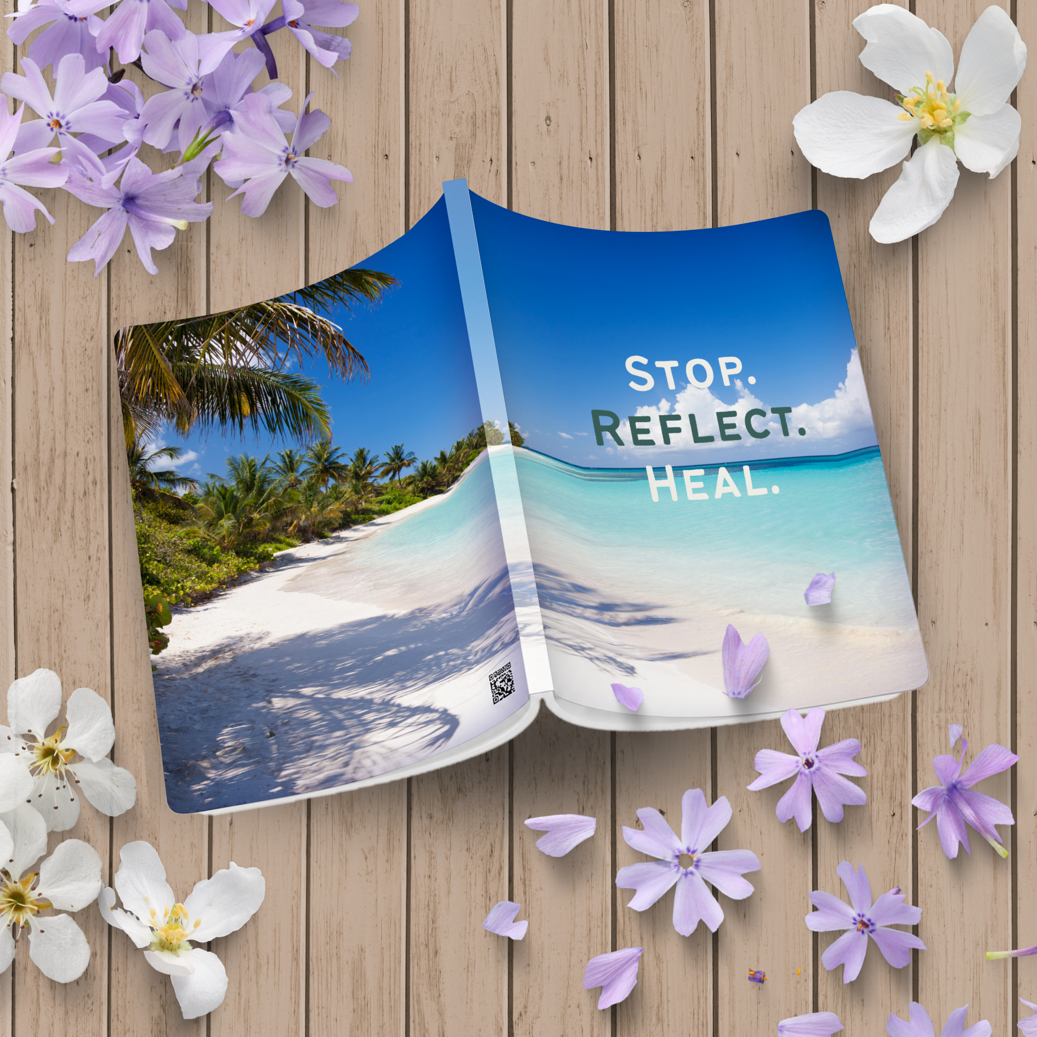 Stop. Reflect. Heal. | Thoughtfully Crafted Journal for Self-Expression, Healing, and Mindful Living | Softcover Lined Notebook | Perforated Pages | 100 or 200 Pages