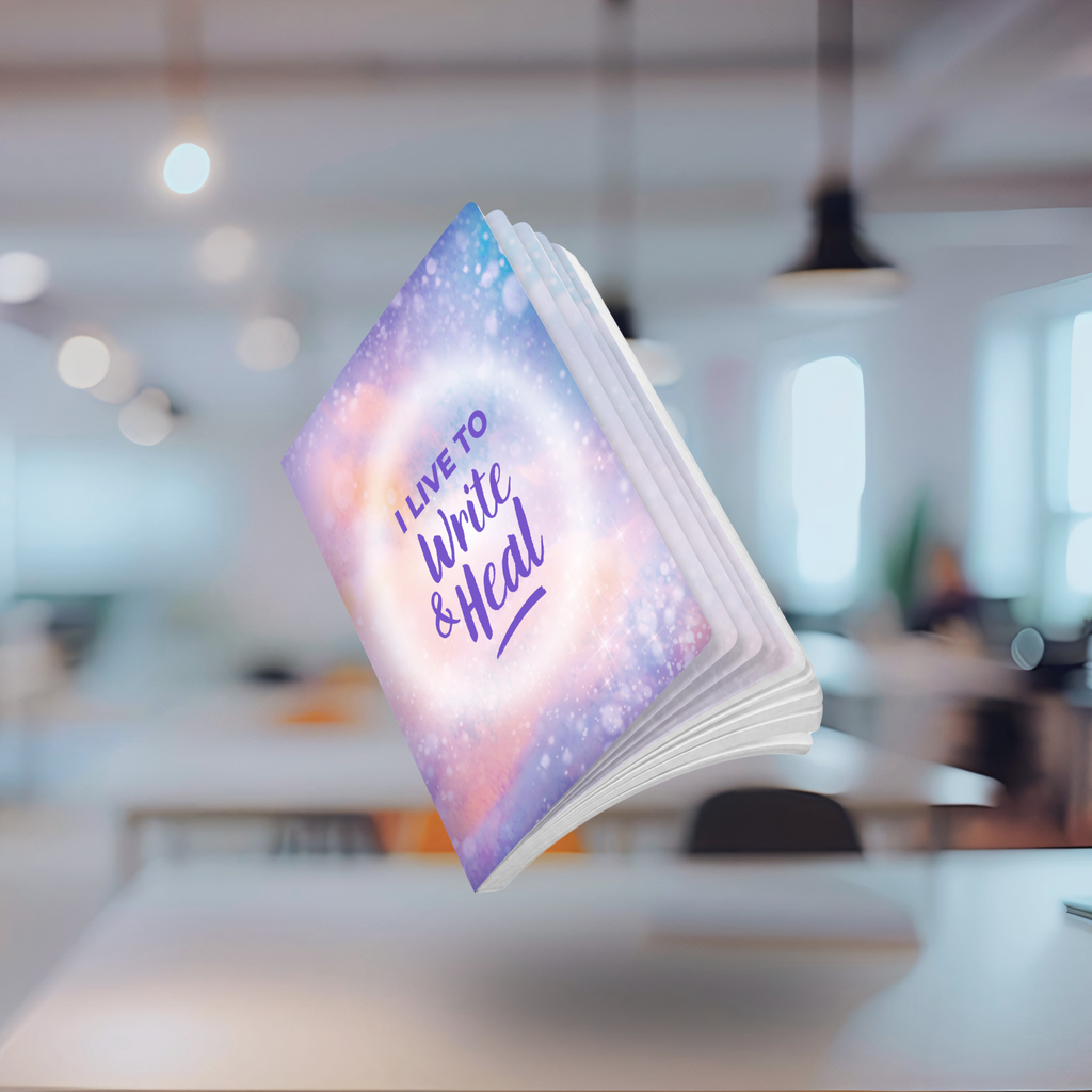 I Live to Write & Heal | Encouraging Calm Moments, Creative Thinking, and Everyday Positivity | Softcover Lined Notebook | Perforated Pages | 100 or 200 Pages