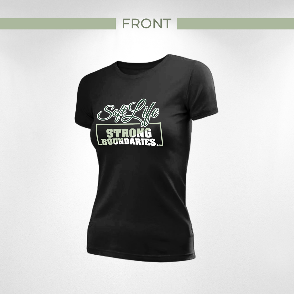 Soft Life. Strong Boundaries. Tee — Empowered Self-Care Short Sleeve T-Shirt | Unisex