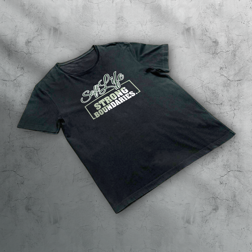 Soft Life. Strong Boundaries. Tee — Empowered Self-Care Short Sleeve T-Shirt | Unisex