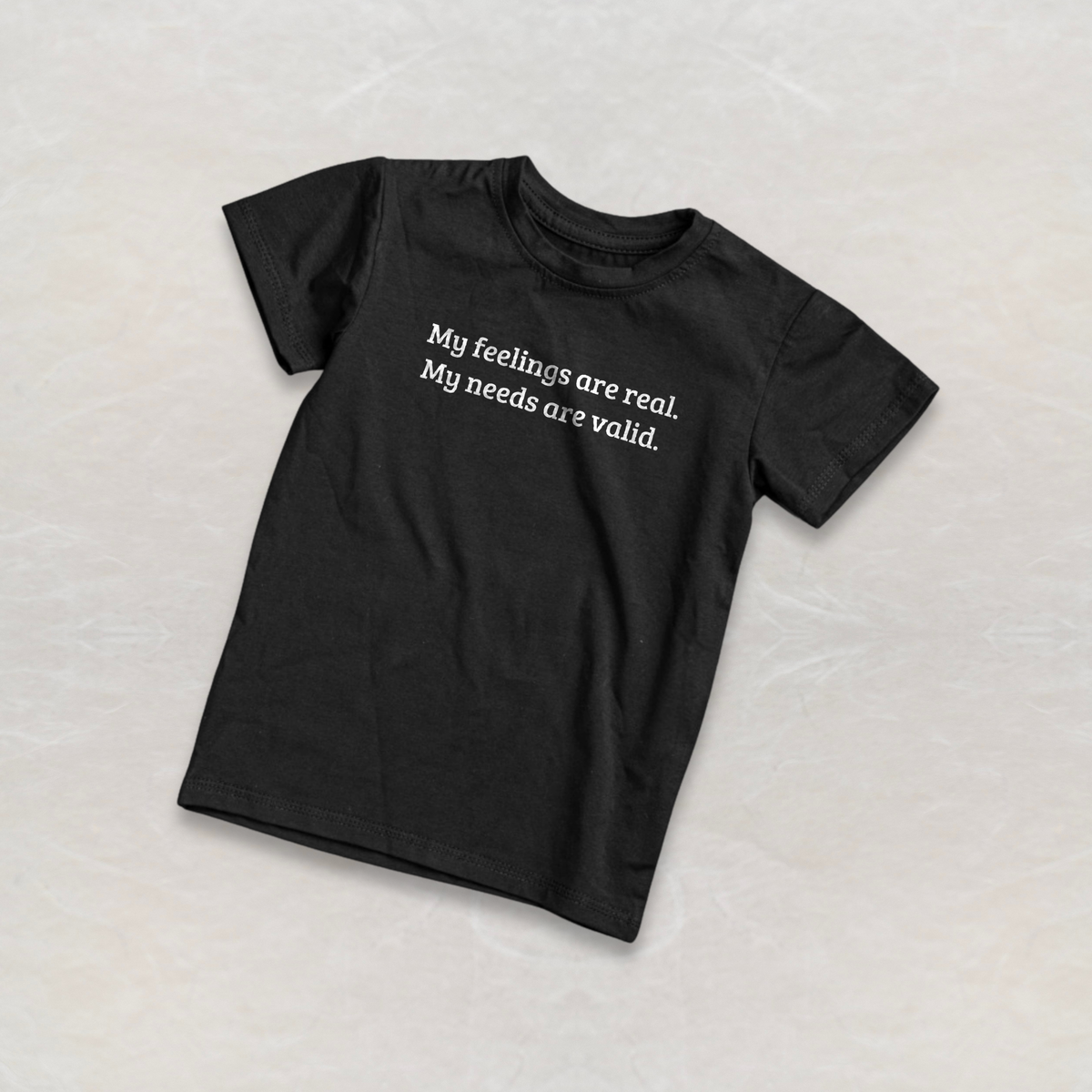 My Feelings Are Real. My Needs Are Valid. Tee — Self-Validation Short Sleeve T-Shirt | Unisex
