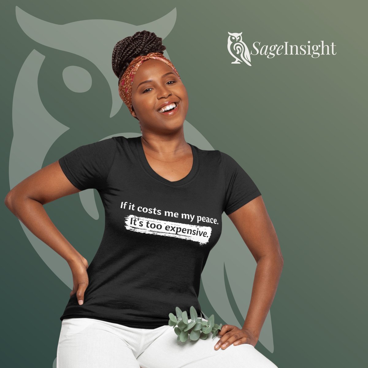 If It Costs Me My Peace. It's Too Expensive. Tee — Protect Your Peace Short Sleeve T-Shirt | Unisex