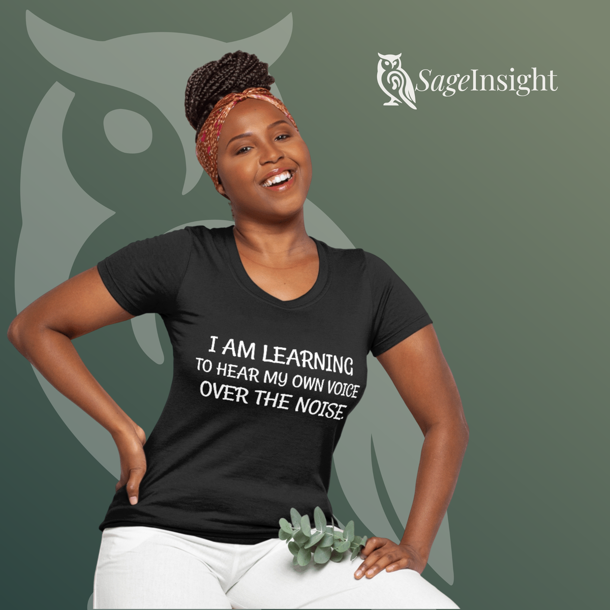 I Am Learning to Hear My Own Voice Over the Noise. Tee — Inner Peace Short Sleeve T-Shirt | Unisex