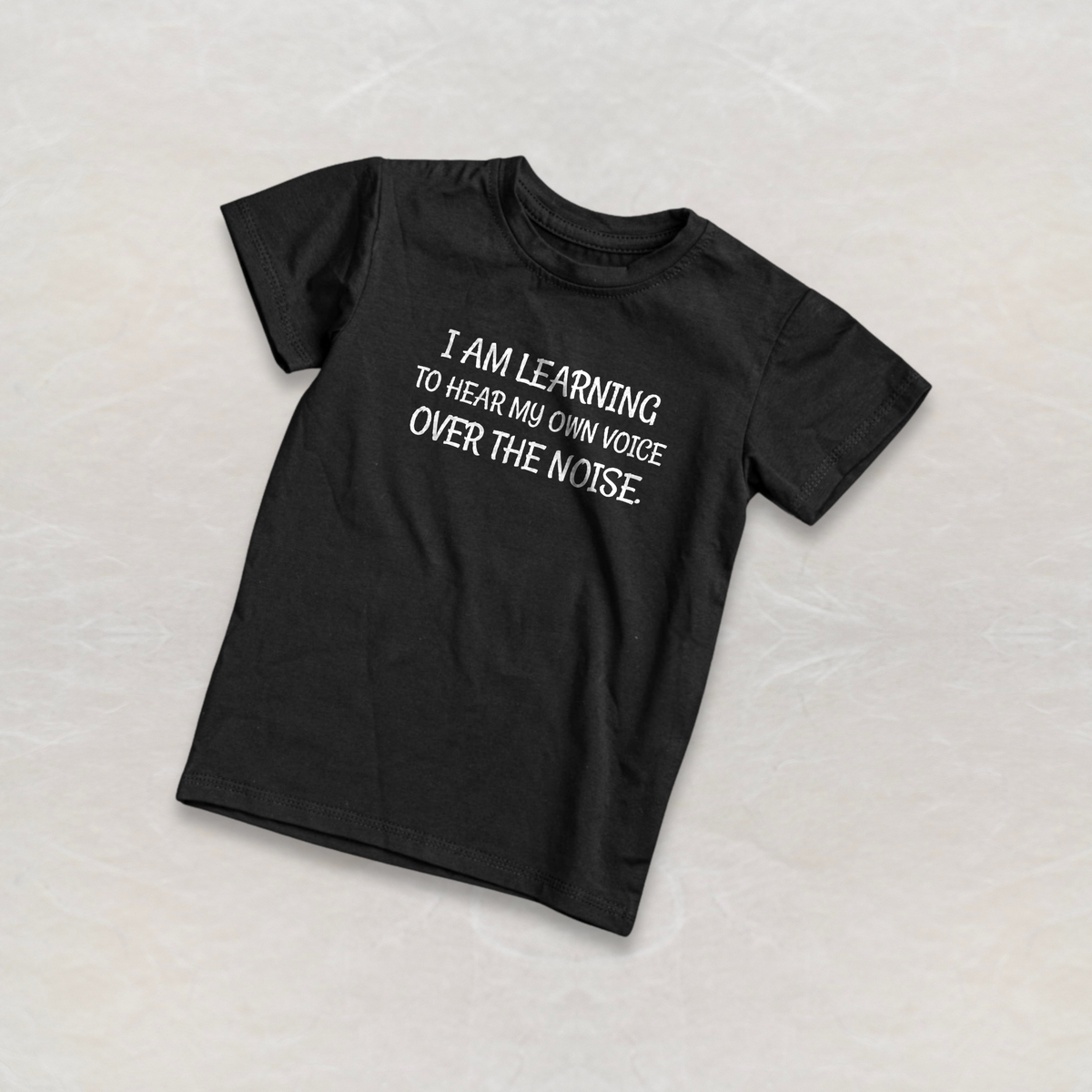 I Am Learning to Hear My Own Voice Over the Noise. Tee — Inner Peace Short Sleeve T-Shirt | Unisex