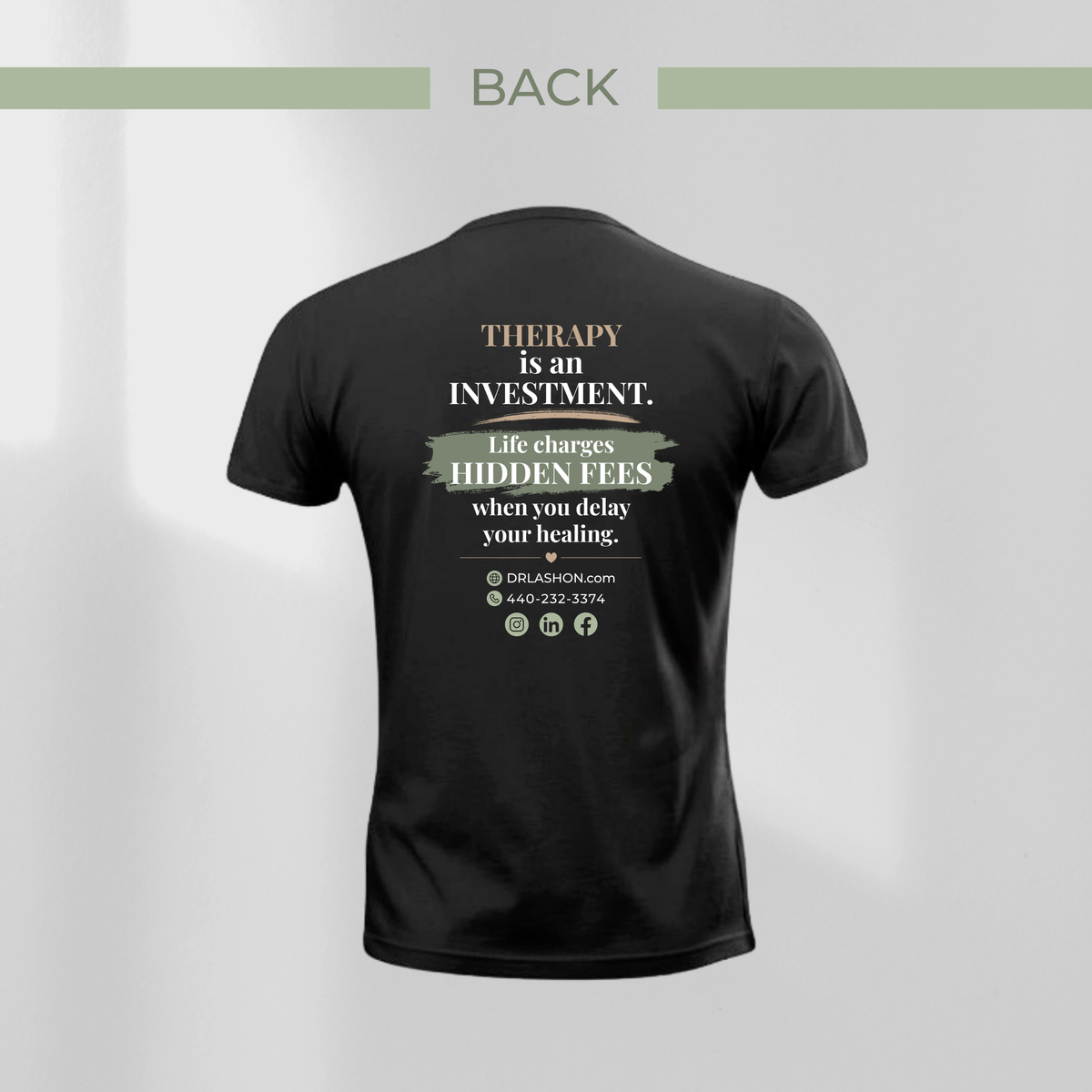 Therapy Is an Investment. Tee — Mental Wellness & Self-Growth Short Sleeve T-Shirt | Unisex