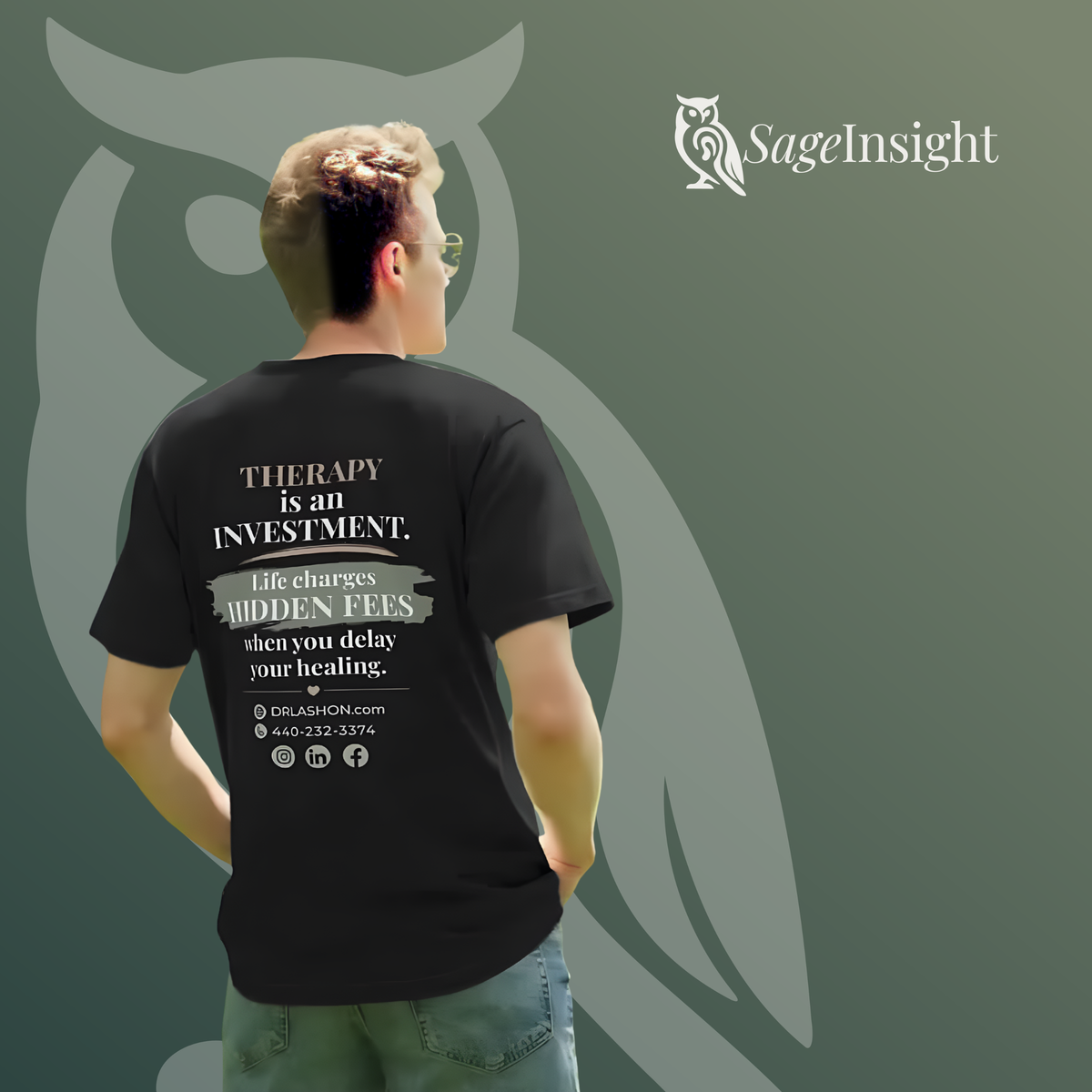 Therapy Is an Investment. Tee — Mental Wellness & Self-Growth Short Sleeve T-Shirt | Unisex