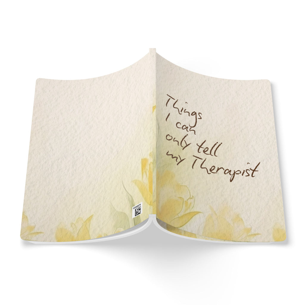 Therapist Journal — "Things I Can Only Tell My Therapist" Softcover Notebook