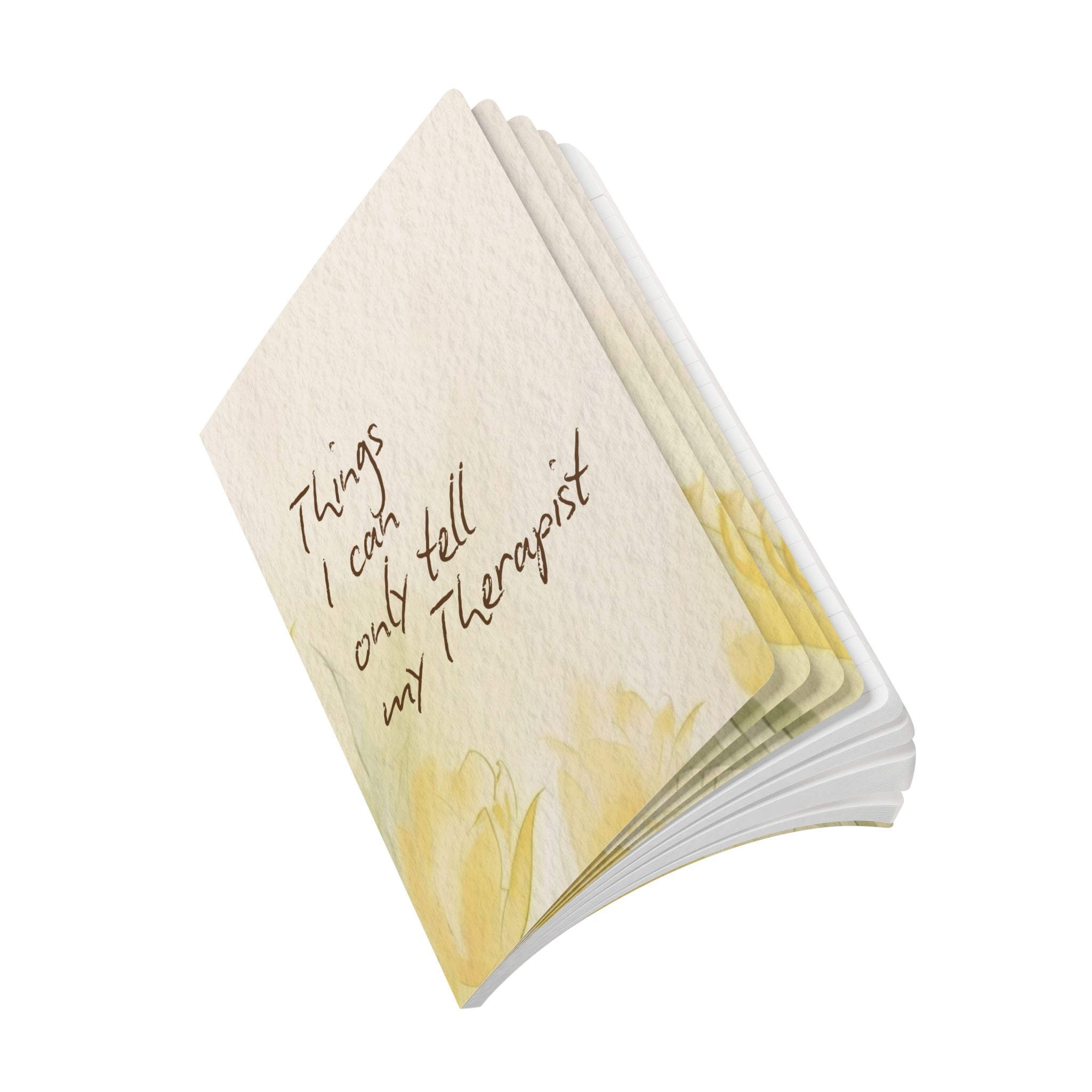 Therapist Journal — "Things I Can Only Tell My Therapist" Softcover Notebook